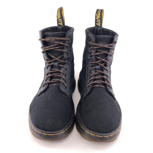 Dr. Martens Combs Poly Black Combat Boots 9 - Picture 4 of 14